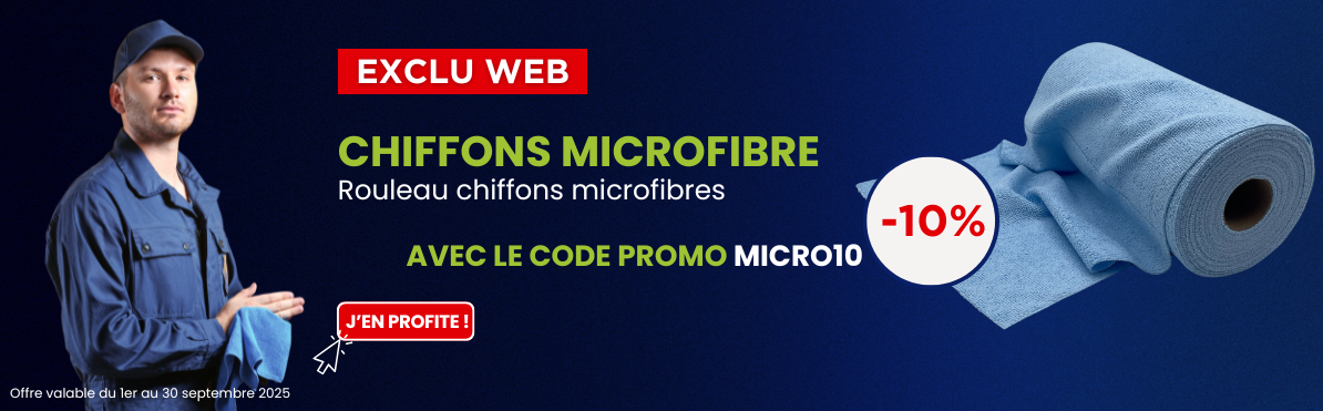 Promotion microfibre bleu